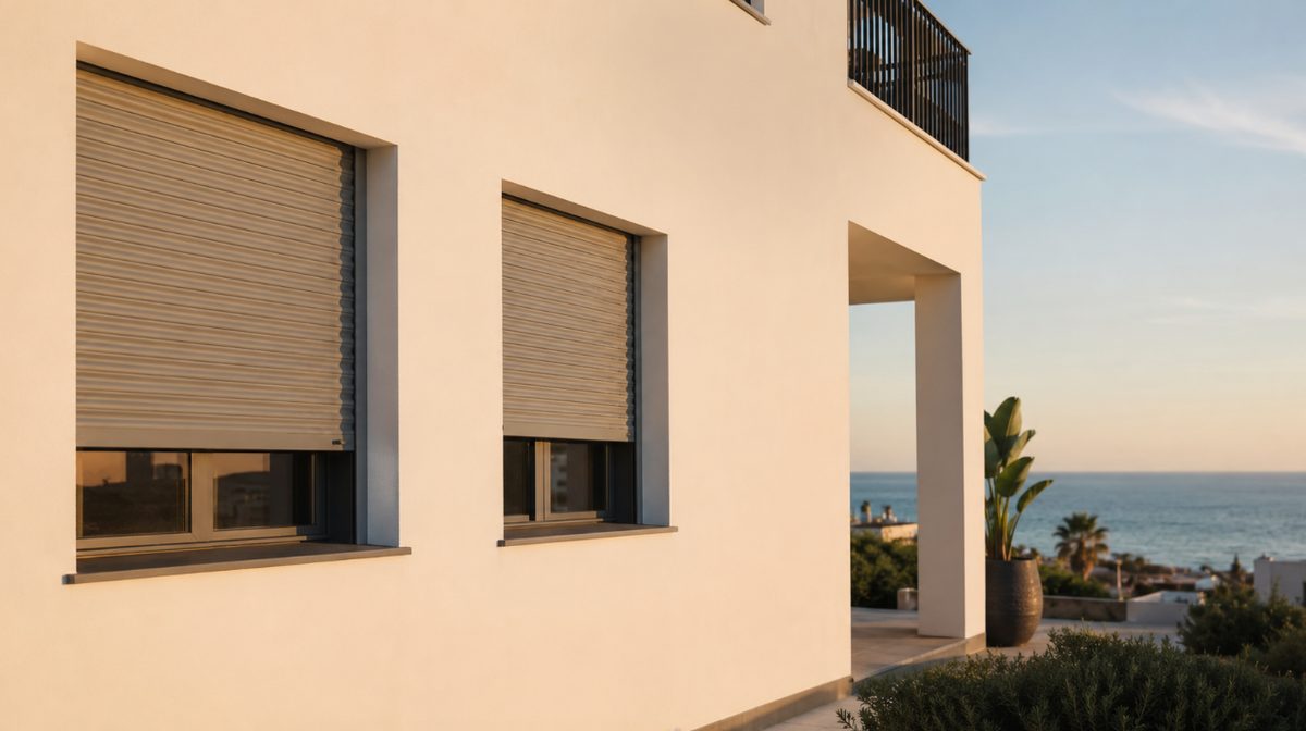 Persianas instaladas en vivienda de Sitges con vistas al mar